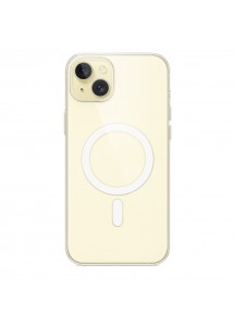 Transparent protective case with magnetic charging - Yellow