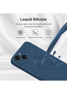 Silicone Case With Camera Protection -  Blue