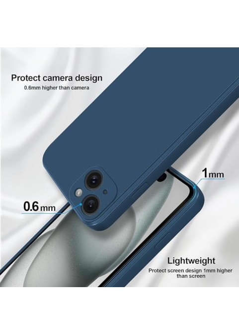 Silicone Case With Camera Protection -  Blue