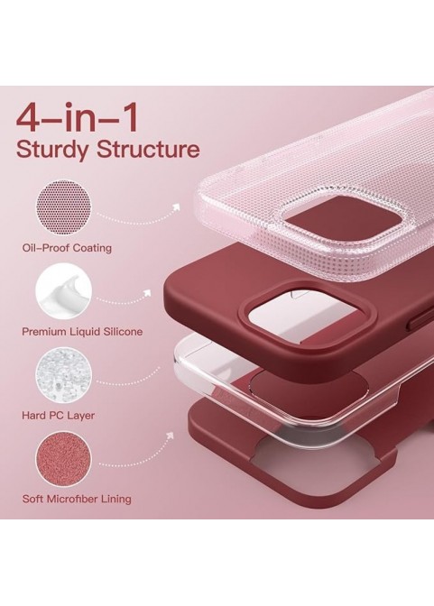 Soft Touch Full Body Protective Case - Red