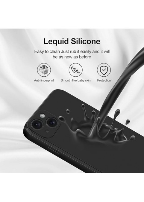 Silicone Case With Camera Protection -  Black