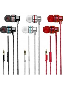 3 Pack In-Ear Headphones Wired