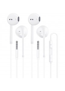 10-pack 3.5mm wired earphones, super tear-resistant, high-quality sound, white