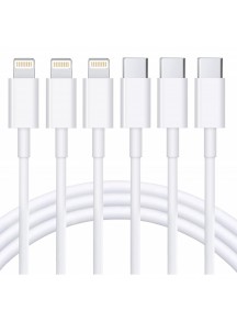 USB C to Lightning Cable 3Pack 6FT  Certified