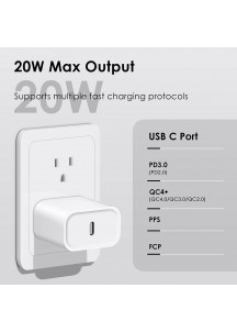 3 Pack 20W USB C Charger Block suit